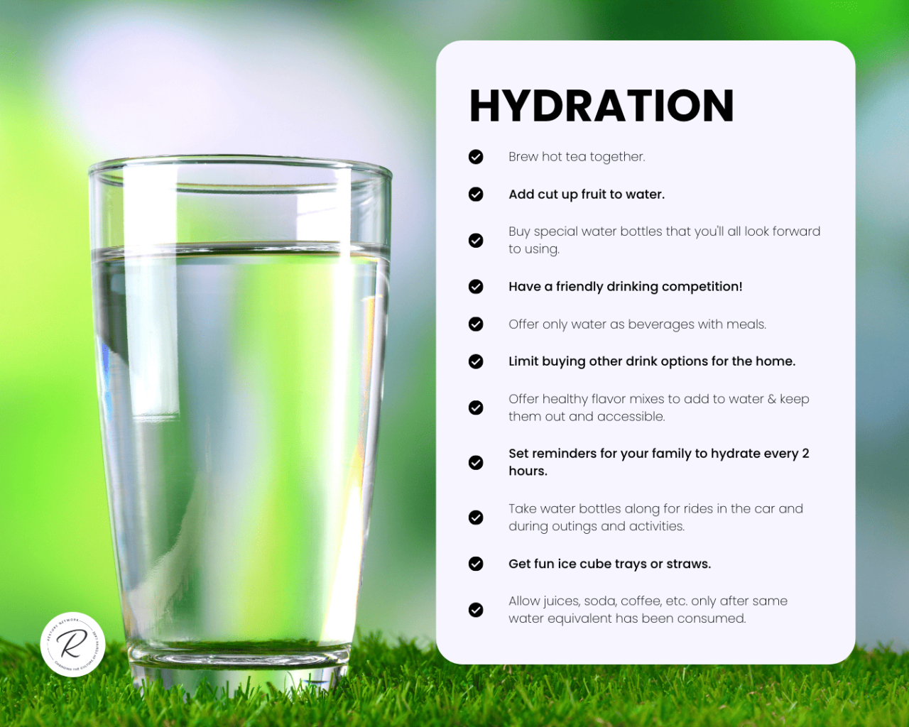 Empowering Principle: Hydration - The Restore Network Empowering Principle: Hydration - The Restore Network
