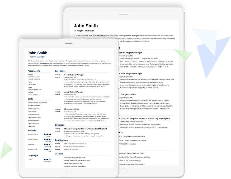 Top 10 resume templates