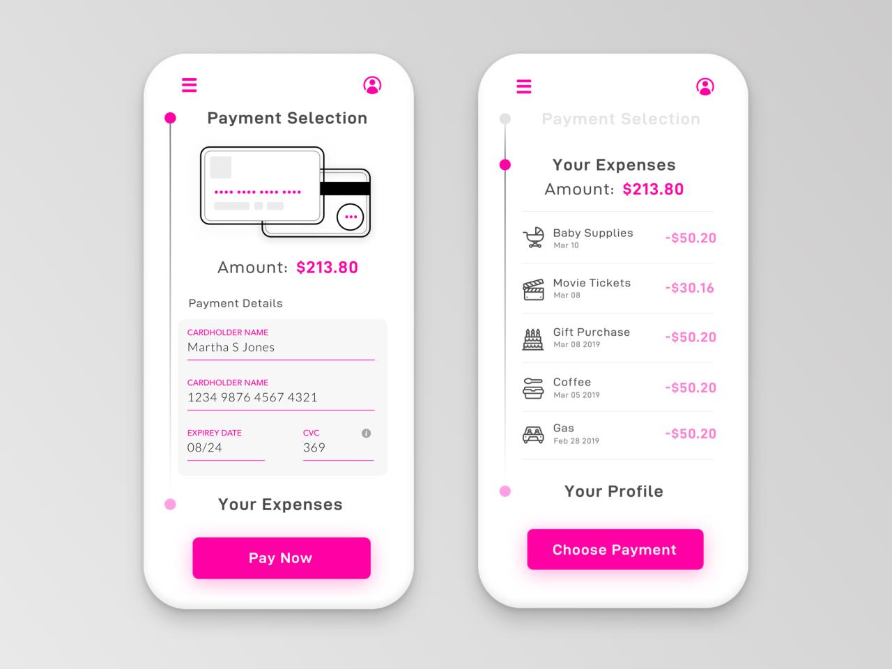 iPhone Credit Card Payment App